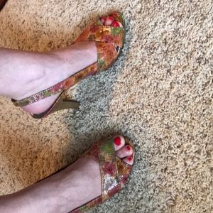 Audrey Brook floral heels